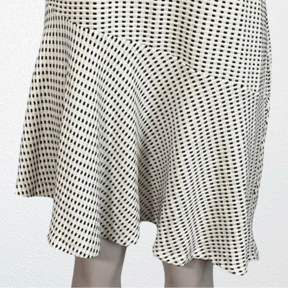 Hatch The Dash Knit Flounce Hem Dress SZ 0 Off White & black - Picture 5 of 13
